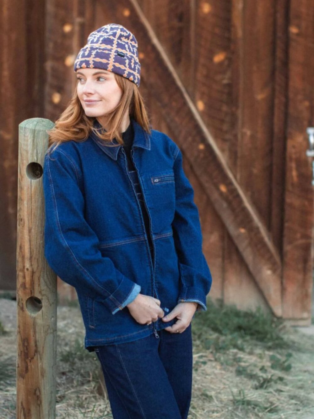 NWT Ripton Denim Utility Jacket Unisex Size M, Blue Collar